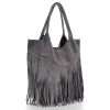 Dámská kabelka shopper bag Vittoria Gotti tmavě šedá VPOS9